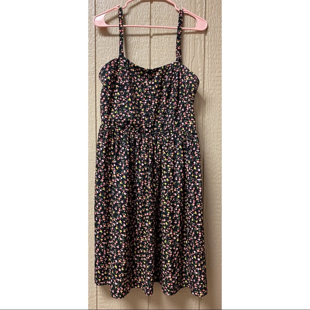 Torrid black floral smock dress